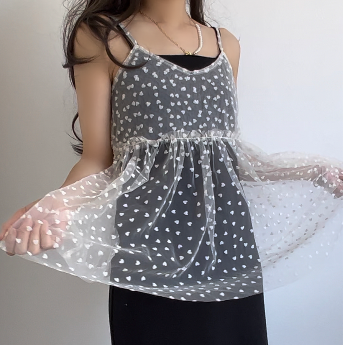 ハートと宝石プリントキャミソールMARS キャミソール