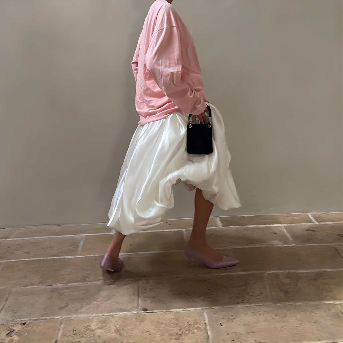 Satin balloon skirt | liber