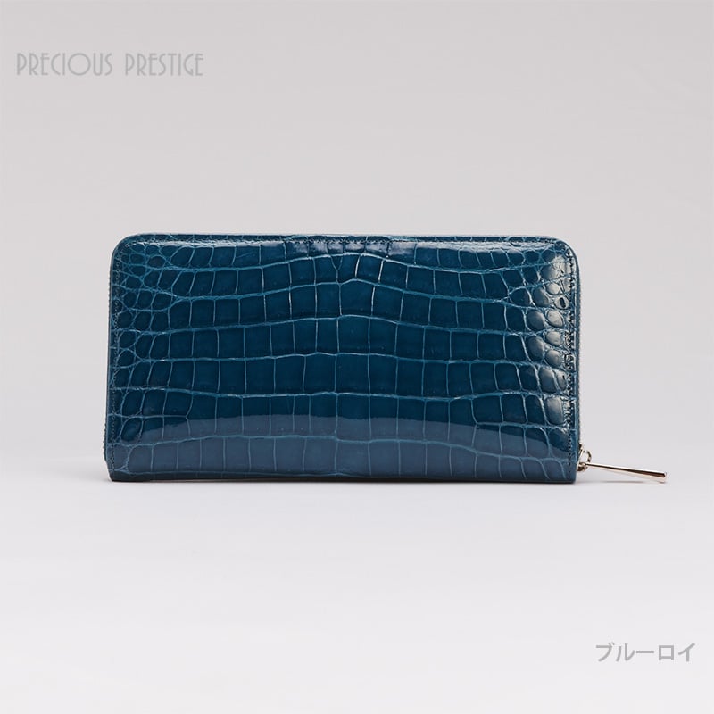 PRECIOUS PRESTIGE 折り財布 シャイニングクロコ 日本製 ラウンドジップ シャイニング クロコ <全12色> SCR-10389-4