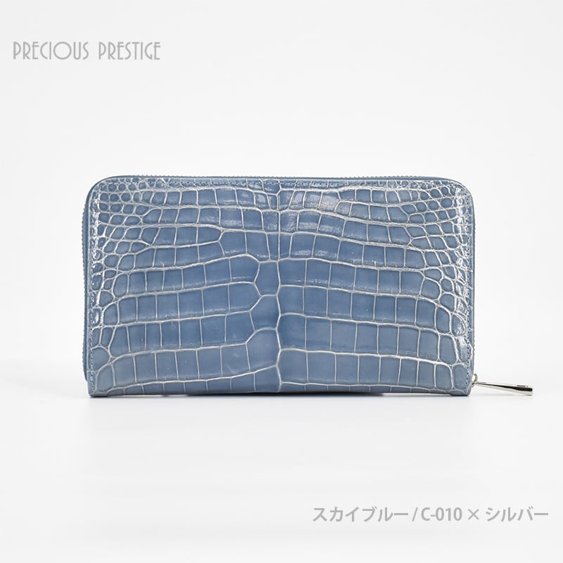 クロコダイル財布 ラウンドジップL シャイニングタイプ SCR-11806G 