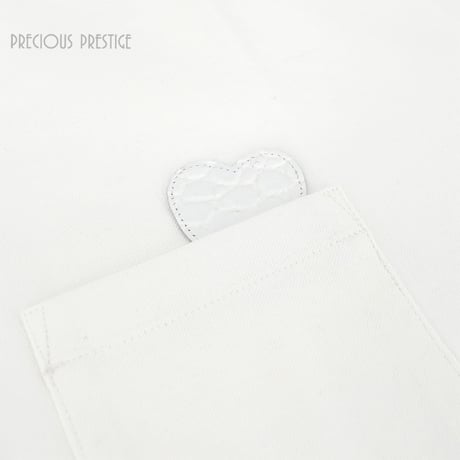 クロコハート付クルーネックＴシャツ　〈全2サイズ〉　PKCR-50218-1