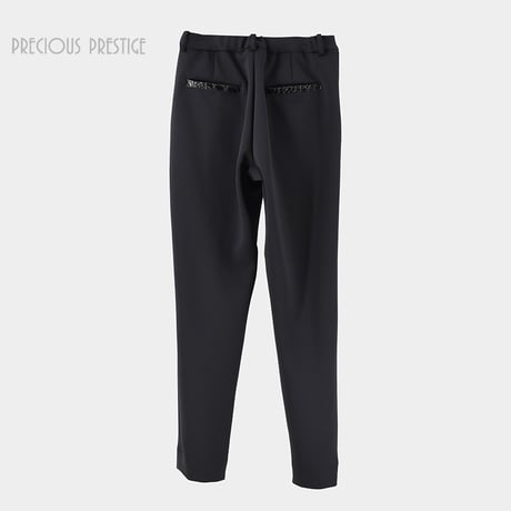 ストレッチパンツ　クロコ使い　〈全2サイズ〉　PLMCR-50216