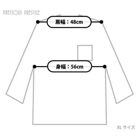 クロコポケット付きロングTEE　<全2色>