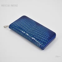 ラウンドジップ　シャイニングクロコ　グラデーション　＜全5色＞　SCR-11806-G