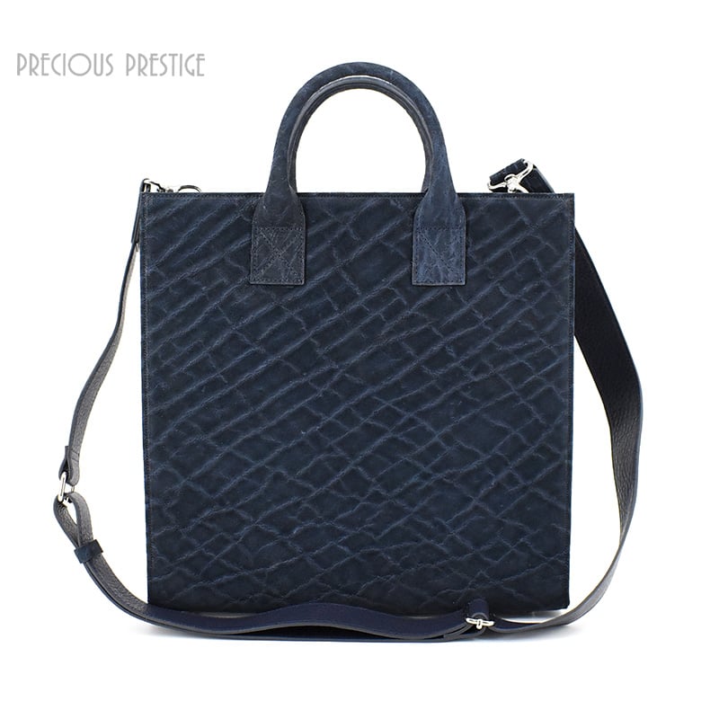 BlancNaige エレファントレザー ターンロック ハンドバッグ JRA認定 BlancNaige エレファントレザー ターンロック ハンドバッグ JRA認定