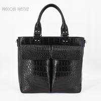 トートバッグ マットクロコ×牛革Ｌ　MCRCH-11357L