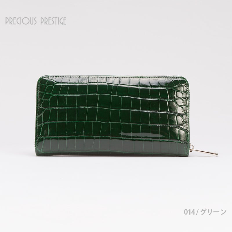 定価25万PRECIOUS PRESTIGE ラウンドジップ シャイニングクロコ ラウンドジップ シャイニング クロコ ＜全12色＞ SCR-10389-4 | preciou