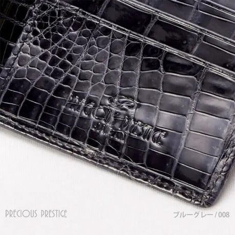 二つ折り札入れ　シャイニングクロコ ツートン　＜全３色＞　SCR-1005N
