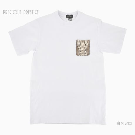パイソンポケット付きTシャツ　<全2色>