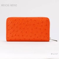 ラウンドジップ　オーストリッチ　＜全2色＞　OF-11902