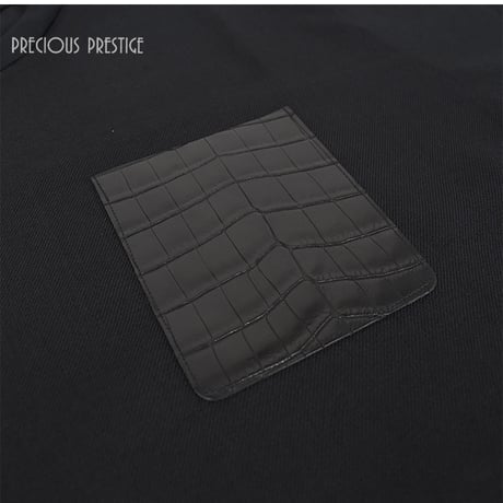 クロコポケット付クルーネックＴシャツ　〈全2サイズ〉　PLMCR-50217