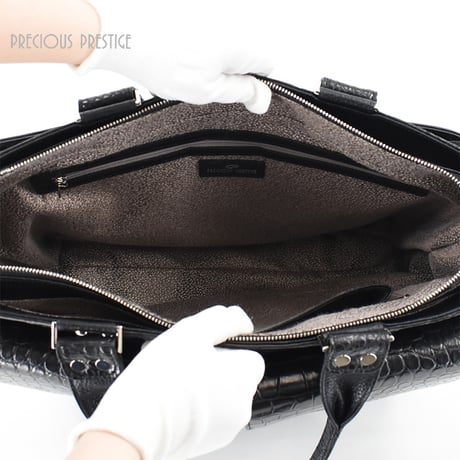トートバッグ マットクロコ×牛革Ｌ　MCRCH-11357L