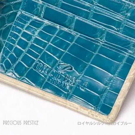 二つ折り札入れ　シャイニングクロコ ツートン　＜全３色＞　SCR-1005N