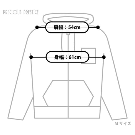 クロコポケット付きスウェットパーカー　<全2色>