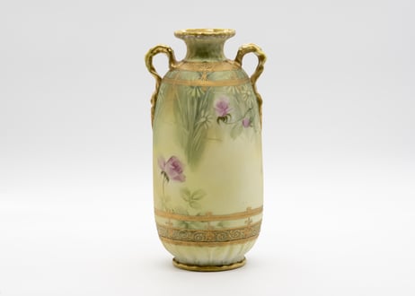 薔薇紋花瓶、1891年（米国）オールドノリタケ