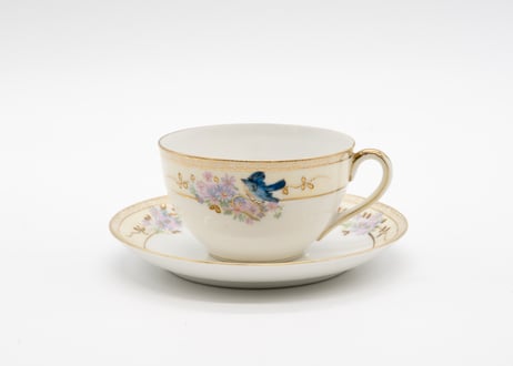 カップ＆ソーサーセット、1910年（英国）オールドノリタケ