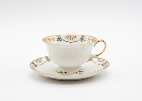 カップ＆ソーサーセット、1910年（英国）オールドノリタケ