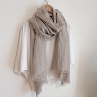 ★完売★ ベルギーリネンのストール(ナチュラル)