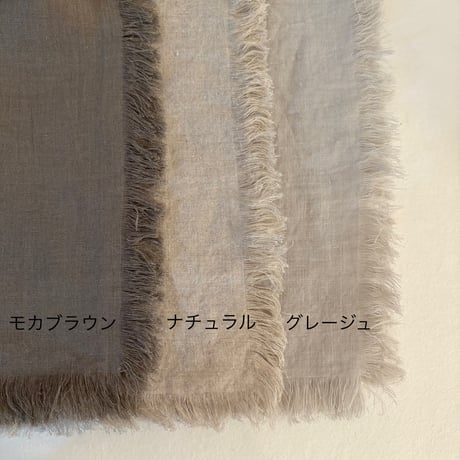 ★完売★ ベルギーリネンのストール(ナチュラル)