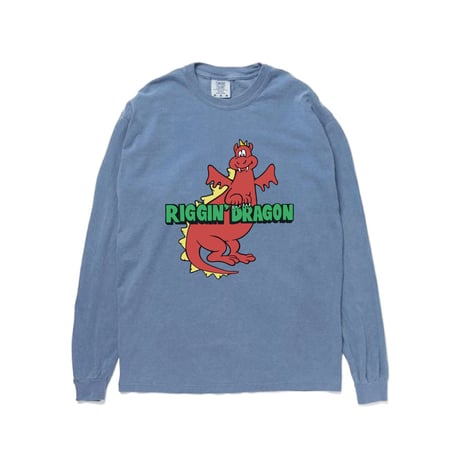 ドラゴンロンT　DRAGON Long Sleeve T-shirt（Blue）