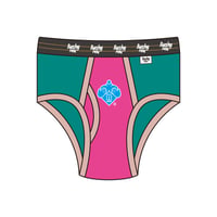 アンダーウェア　Underwear　Bushy Park × SIX SHOP（Green × Pink）