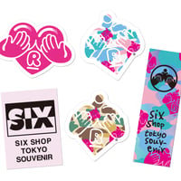 SIX SHOPロゴステッカーセット　Sticker Set