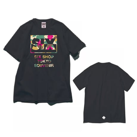 ボックスロゴTシャツ ブラック　Box Logo Tee（Wood Land Camouflage）