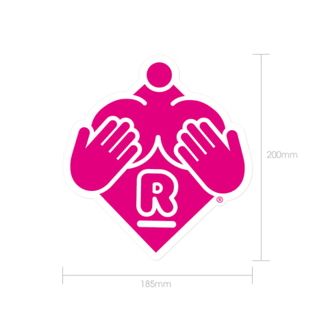 ビッググラマラスロゴステッカー　Big Glamorous Logo Sticker