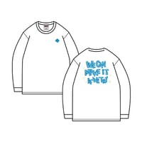 スローガン TシャツB　Slogan Long Sleeve T-shirt B（White）