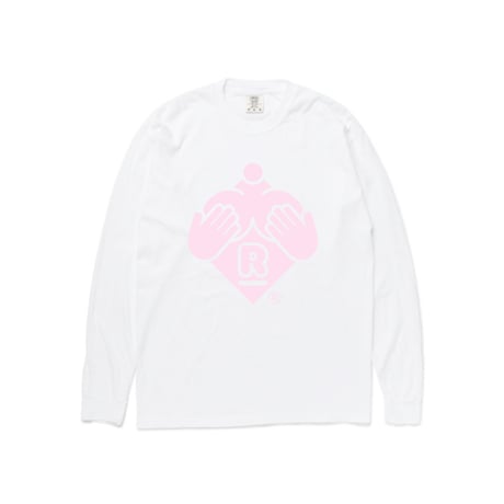 ビッググラマラスロゴロンT　Glamorous Logo Long Sleeve T-shirt（White）