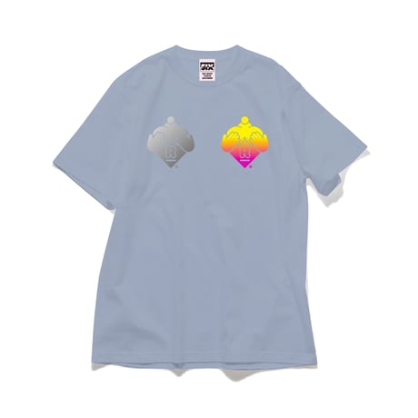 W グラマラスロゴ Tシャツ　W Glamorous Logo T-shirt （Reflector × Gradation）