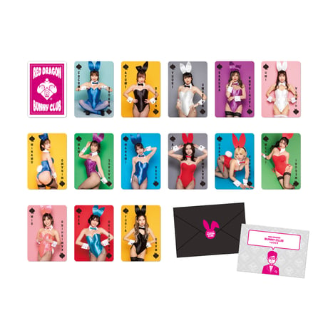 レッドドラゴン バニークラブ ブロマイド トランプ型　Red Dragon BUNNY CLUB Photo Cards（playing card type）