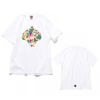 ビッググラマラスロゴTシャツ（ウッドランドカモ）ホワイト