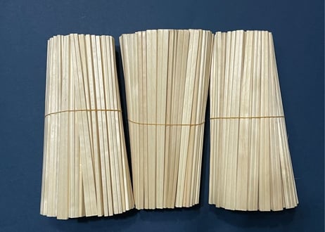 アスペン箸①　元禄〈厚さ4.2㎜〉　八寸(20.5cm)　5,000膳