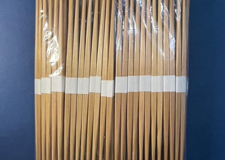 吉野杉箸①　らんちゅう【本赤】白巻紙　五分長(26cm)　1,000膳