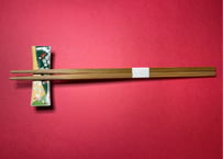 竹箸⑦　角箸〈炭化〉　白巻紙　九寸(24cm)　3,000膳