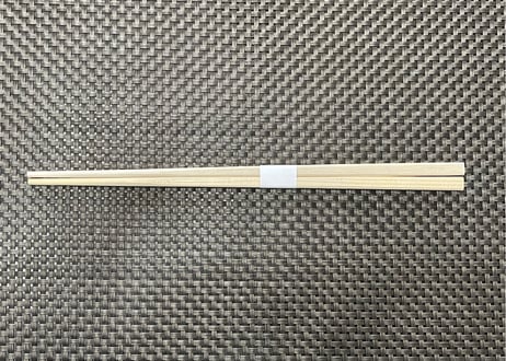 エゾ箸②　角箸(アスカ)　白巻紙　九寸(24cm)　2,500膳