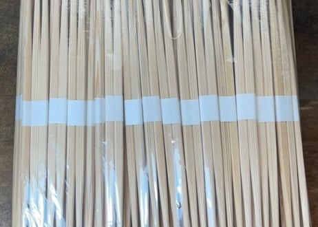 吉野杉箸⑥-1　らん中HA　白巻紙　九寸(24cm)　2,500膳