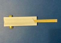 竹箸㉓　天削〈白無地ハカマ〉袋入箸　八寸(21cm)　3,000膳