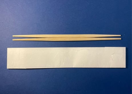 吉野杉箸⑰　卵中　両三折　九寸(24cm)　1,400膳