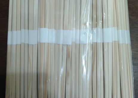 エゾ箸②　角箸(アスカ)　白巻紙　九寸(24cm)　2,500膳