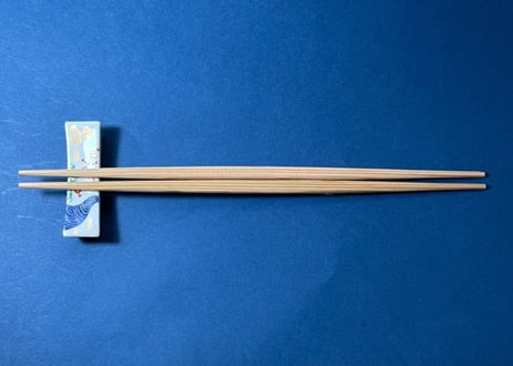 吉野杉箸⑯　らんちゅう【本赤】　五分長(26cm)　1,000膳