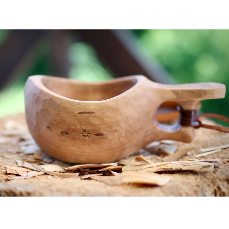 白樺のククサとスプーンのセット | Ryuji Woodworks