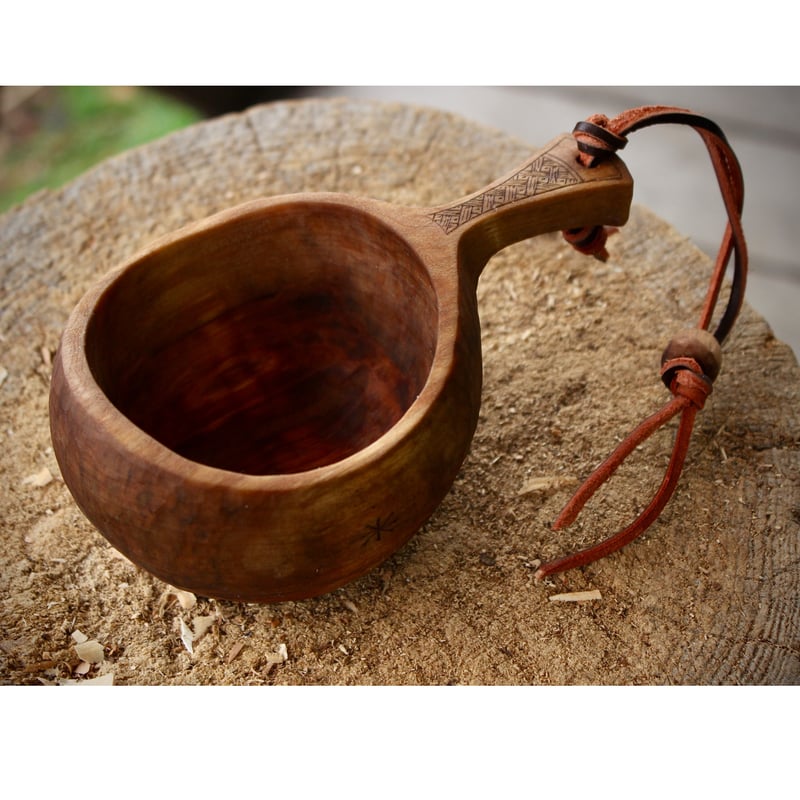 ククサ　白樺　柿渋コート　BR   S2   ／3 ククサ 白樺 柿渋コート BR S2 ／3 ククサ 白樺 柿渋コート BR