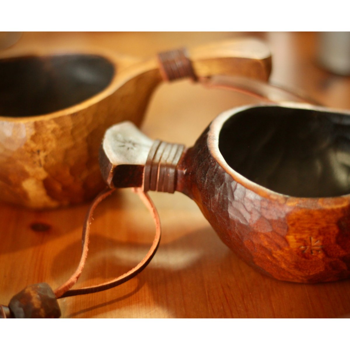 白樺　瘤　ククサ　ハンドメイド　極上　模様　 一点物 白樺のククサ31 | Ryuji Woodworks