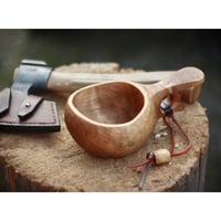 白樺のククサとスプーンのセット | Ryuji Woodworks