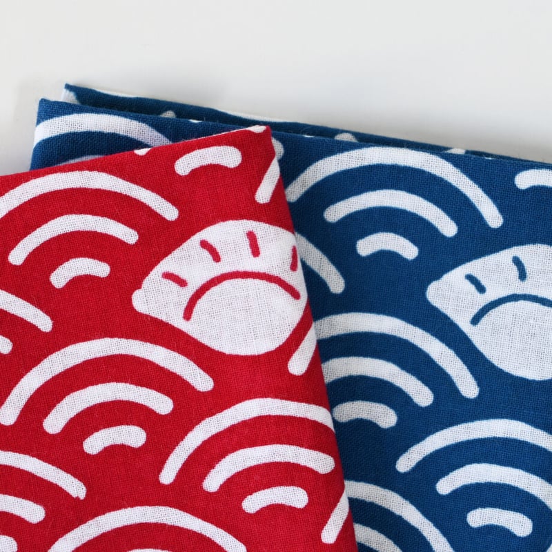 手ぬぐい ぎょうざ(赤) | 浜松注染手ぬぐい SOUHOU