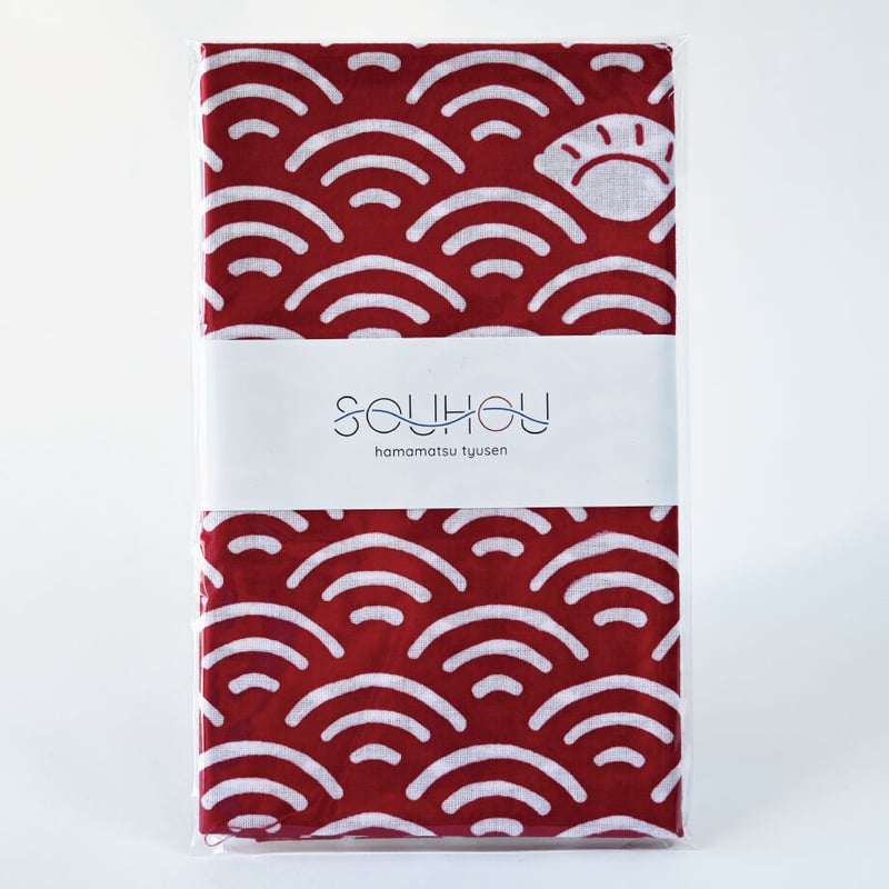 手ぬぐい ぎょうざ(赤) | 浜松注染手ぬぐい SOUHOU