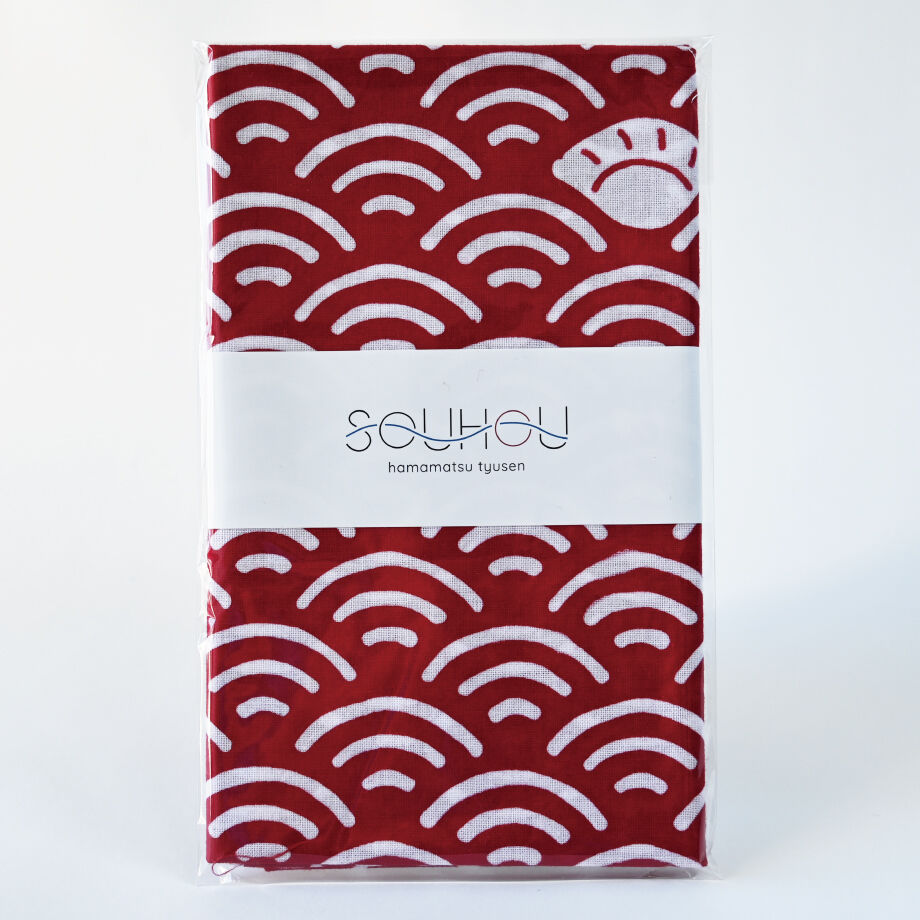 手ぬぐい ぎょうざ(赤) | 浜松注染手ぬぐい SOUHOU