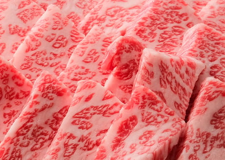 【秋田牛】焼肉用カット【極上（特上カルビ）】　2〜3人前　霜降りカルビ